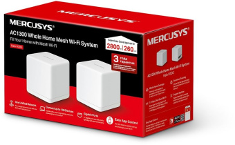 Бесшовный Mesh роутер Mercusys Halo H30G(2-pack) AC1300 10/100/1000BASE-TX белый (упак.:2шт) - купить недорого с доставкой в интернет-магазине