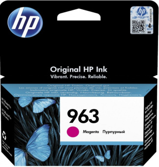 Картридж струйный HP 963 3JA24AE пурпурный (700стр.) для HP OfficeJet Pro 901x/902x HP - купить недорого с доставкой в интернет-магазине