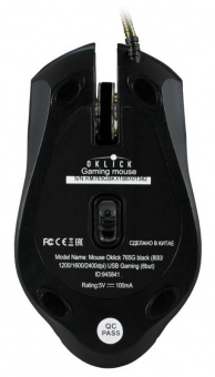 Мышь Оклик 765G SYMBIONT черный оптическая (2400dpi) USB (6but) - купить недорого с доставкой в интернет-магазине