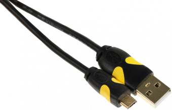Кабель 2A Smooth connector USB (m)-micro USB (m) 0.75м черный - купить недорого с доставкой в интернет-магазине