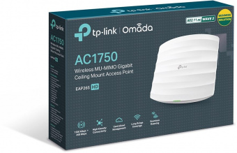 Точка доступа TP-Link EAP265 HD AC1750 10/100/1000BASE-TX белый - купить недорого с доставкой в интернет-магазине