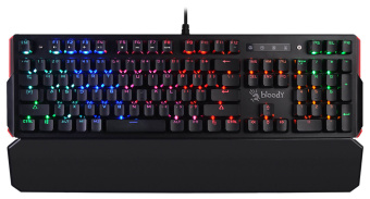 Клавиатура A4Tech Bloody B885N механическая черный USB for gamer LED (подставка для запястий) (B885N) - купить недорого с доставкой в интернет-магазине