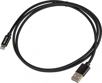Кабель USB (m)-Lightning (m) 1м черный - купить недорого с доставкой в интернет-магазине