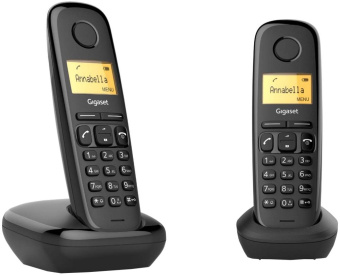 Р/Телефон Dect Gigaset A170 DUO RUS черный (труб. в компл.:2шт) АОН - купить недорого с доставкой в интернет-магазине