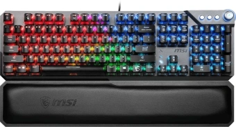 Клавиатура MSI Vigor GK71 Sonic механическая черный USB Multimedia for gamer LED (подставка для запястий) (S11-04RU233-CLA) - купить недорого с доставкой в интернет-магазине