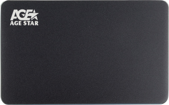 Внешний корпус для HDD/SSD AgeStar 3UB2AX1 SATA I/II/III USB3.0 алюминий черный 2.5" - купить недорого с доставкой в интернет-магазине