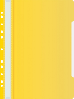 Папка-скоросшиватель Бюрократ PS-P20YEL A4 прозрач.верх.лист боков.перф. пластик желтый - купить недорого с доставкой в интернет-магазине