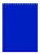 Блокнот Silwerhof A5 мелов.картон 60л клетка гребень синий