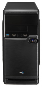 Корпус Aerocool Qs-182 черный без БП mATX 2x120mm 2xUSB2.0 1xUSB3.0 audio - купить недорого с доставкой в интернет-магазине