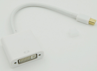 Переходник miniDisplayPort (m) DVI (f) белый - купить недорого с доставкой в интернет-магазине