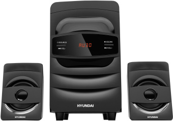 Микросистема Hyundai H-MS1404 черный 30Вт FM USB BT SD - купить недорого с доставкой в интернет-магазине