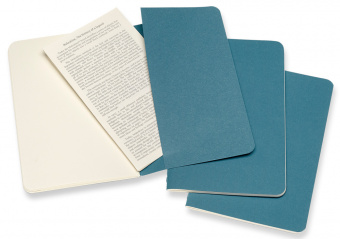 Блокнот Moleskine CAHIER JOURNAL CH013B44 Pocket 90x140мм обложка картон 64стр. нелинованный голубой (3шт) - купить недорого с доставкой в интернет-магазине