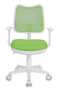 Кресло детское Бюрократ Ch-W797 салатовый TW-03A сиденье салатовый TW-18 сетка/ткань крестов. пластик пластик белый - купить недорого с доставкой в интернет-магазине