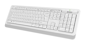 Клавиатура + мышь A4Tech Fstyler FG1010S клав:белый/серый мышь:белый/серый USB беспроводная Multimedia Touch (FG1010S WHITE) - купить недорого с доставкой в интернет-магазине