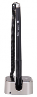 Ручка гелев. Deli E6797black черный d=0.7мм черн. черн. на подставке линия 0.55мм - купить недорого с доставкой в интернет-магазине