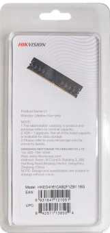 Память DDR4 16Gb 3200MHz Hikvision HKED4161CAB2F1ZB1/16G RTL PC4-25600 CL19 DIMM 1.2В - купить недорого с доставкой в интернет-магазине