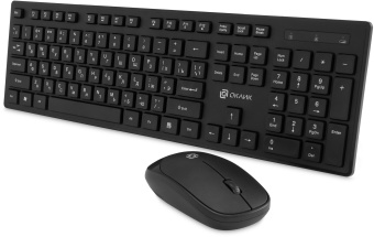 Клавиатура + мышь Оклик S255W клав:черный мышь:черный USB беспроводная Multimedia (1909361) - купить недорого с доставкой в интернет-магазине