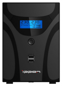 Источник бесперебойного питания Ippon Smart Power Pro II 1200 720Вт 1200ВА черный - купить недорого с доставкой в интернет-магазине