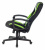 Кресло игровое Zombie 9 черный/салатовый ткань/эко.кожа крестов. пластик - купить недорого с доставкой в интернет-магазине