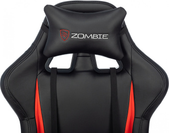 Кресло игровое Zombie GAME TETRA черный/красный эко.кожа крестов. пластик - купить недорого с доставкой в интернет-магазине