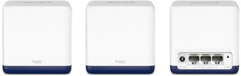 Бесшовный Mesh роутер Mercusys Halo H50G(3-pack) AC1900 10/100/1000BASE-TX белый (упак.:3шт) - купить недорого с доставкой в интернет-магазине
