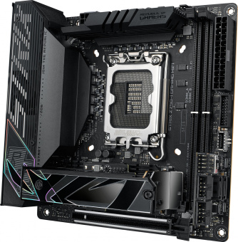 Материнская плата Asus ROG STRIX Z790-I GAMING WIFI Soc-1700 Intel Z790 2xDDR5 mini-ITX AC`97 8ch(7.1) 2.5Gg RAID+HDMI - купить недорого с доставкой в интернет-магазине