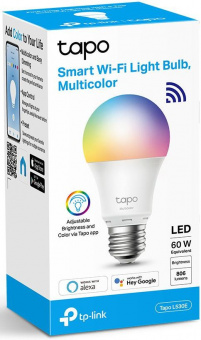 Умная лампа TP-Link Tapo L530E E27 8.7Вт 806lm Wi-Fi - купить недорого с доставкой в интернет-магазине