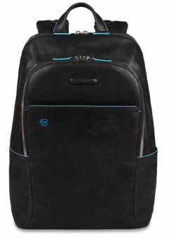 Рюкзак унисекс Piquadro Blue Square CA3214B2/N черный кожа - купить недорого с доставкой в интернет-магазине