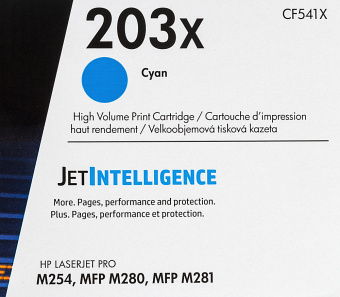 Картридж лазерный HP 203X CF541X голубой (2500стр.) для HP M254/280/281 - купить недорого с доставкой в интернет-магазине
