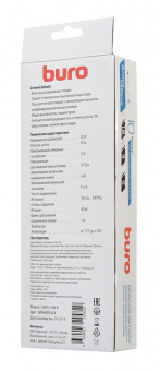 Сетевой фильтр Buro 500SH-3-SW-B 3м (5 розеток) черный (коробка) - купить недорого с доставкой в интернет-магазине