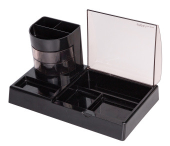 Настольный набор Deli E38254 (16 предметов) пластик черный - купить недорого с доставкой в интернет-магазине