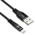 Кабель Digma LIGHT-3M-BRAIDED-BLK USB (m)-Lightning (m) 3м черный - купить недорого с доставкой в интернет-магазине