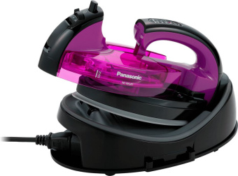 Утюг беспроводной Panasonic NI-WL41VTW 1550Вт фиолетовый/черный - купить недорого с доставкой в интернет-магазине