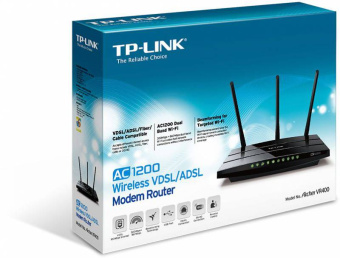 Роутер беспроводной TP-Link Archer VR400 AC1200 10/100/1000BASE-TX/VDSL/ADSL - купить недорого с доставкой в интернет-магазине