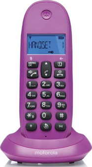 Р/Телефон Dect Motorola C1001LB+ фиолетовый - купить недорого с доставкой в интернет-магазине