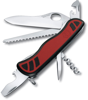 Нож перочинный Victorinox Forester M Grip (0.8361.MC) 111мм 12функц. красный/черный карт.коробка - купить недорого с доставкой в интернет-магазине