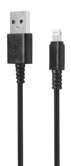 Кабель SunWind USB (m)-Lightning (m) 1.2м черный блистер - купить недорого с доставкой в интернет-магазине