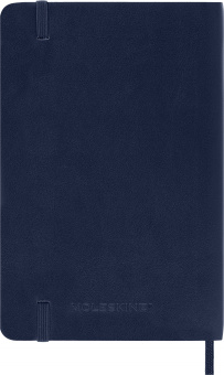 Блокнот Moleskine CLASSIC SOFT QP611B20 Pocket 90x140мм 192стр. линейка мягкая обложка синий сапфир - купить недорого с доставкой в интернет-магазине