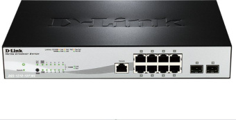 Коммутатор D-Link DGS-1210-10P/ME/A1A 8G 2SFP 8PoE управляемый - купить недорого с доставкой в интернет-магазине