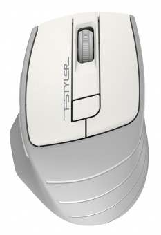 Мышь A4Tech Fstyler FG30S белый/серый оптическая (2000dpi) silent беспроводная USB (6but) - купить недорого с доставкой в интернет-магазине