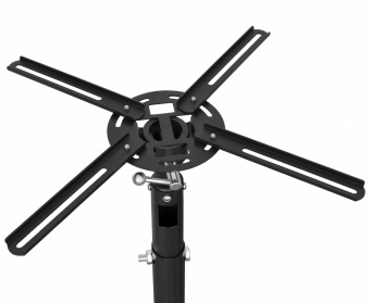 Кронштейн для проектора Buro PR06-B черный макс.20кг потолочный поворот и наклон - купить недорого с доставкой в интернет-магазине