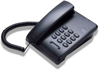 Телефон проводной Gigaset DA180 черный - купить недорого с доставкой в интернет-магазине