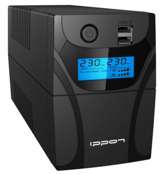 Источник бесперебойного питания Ippon Back Power Pro II Euro 650 360Вт 650ВА черный - купить недорого с доставкой в интернет-магазине
