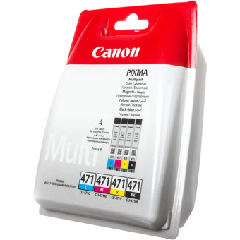 Картридж струйный Canon CLI-471C/M/Y/Bk 0401C004 многоцветный для Canon Pixma MG5740/MG6840/MG7740 - купить недорого с доставкой в интернет-магазине