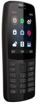 Мобильный телефон Nokia 210 Dual Sim черный моноблок 2Sim 2.4" 240x320 0.3Mpix GSM900/1800 MP3 FM microSD max64Gb - купить недорого с доставкой в интернет-магазине