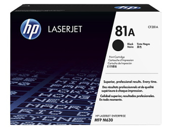 Картридж лазерный HP 81A CF281A черный (10500стр.) для HP LJ Pro M630dn/f/h/z - купить недорого с доставкой в интернет-магазине