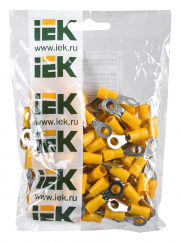 Наконечник IEK НКИ 5.5-6 1 контакт 4-6мм2 желтый (упак.:100шт) (UNL20-006-6-6) - купить недорого с доставкой в интернет-магазине