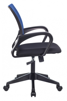 Кресло Бюрократ CH-695N синий TW-05 сиденье черный TW-11 сетка/ткань крестов. пластик - купить недорого с доставкой в интернет-магазине
