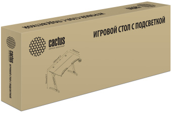 Стол игровой Cactus CS-GTIZ-BK-CARBON-RGB столешница МДФ карбон каркас черный - купить недорого с доставкой в интернет-магазине