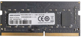 Память DDR4 8Gb 3200MHz Hikvision HKED4082CAB1G4ZB1/8G RTL PC4-25600 CL19 SO-DIMM 1.2В - купить недорого с доставкой в интернет-магазине